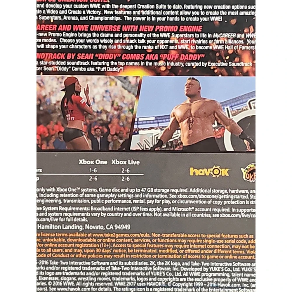 WWE 2K17 For Xbox One - Microsoft Xbox One